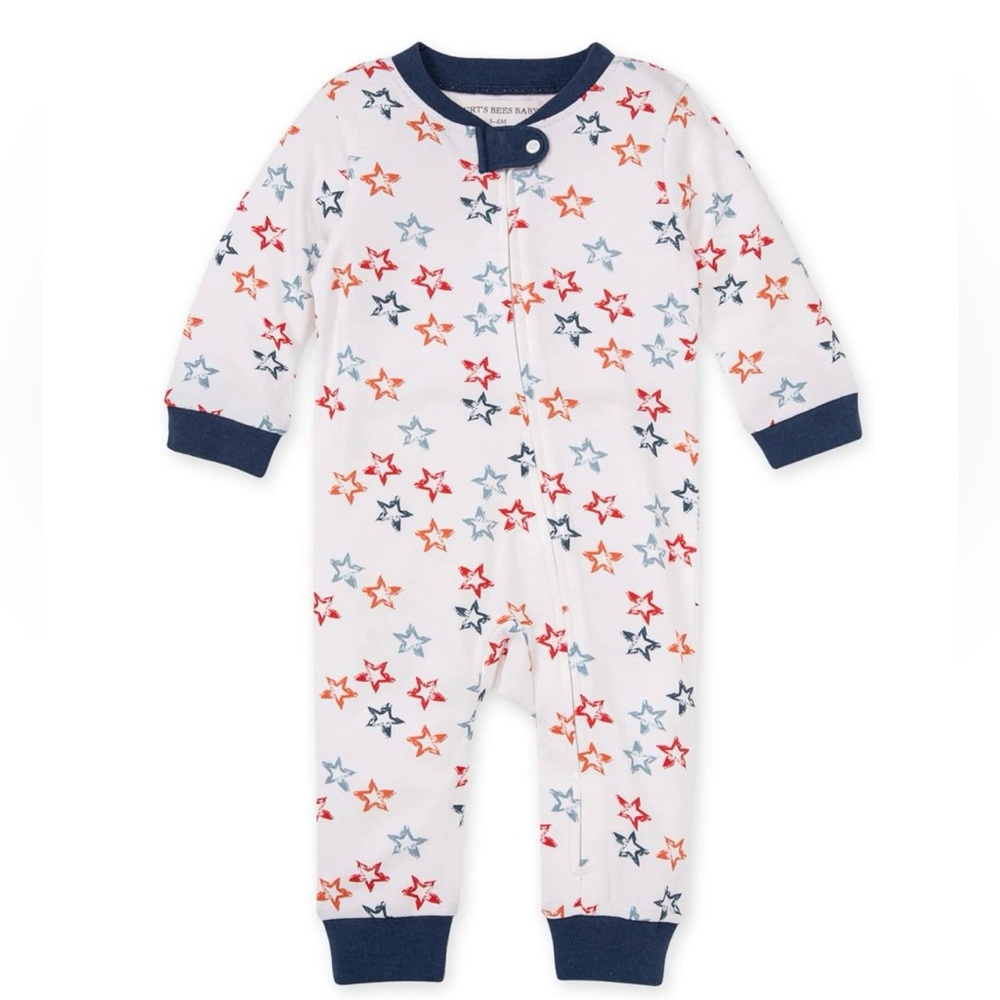 Burt’s Bees Baby 🇺🇸 Fourth of July Baby Footless Sleeper - 6-9M
